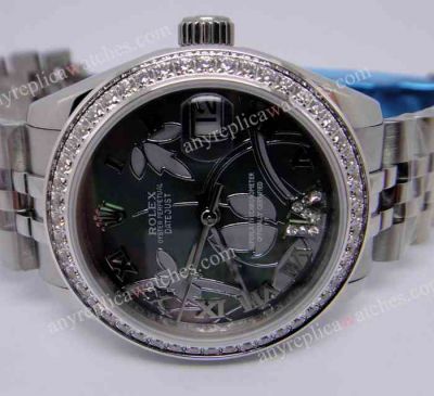 Swiss Quality Rolex Datejust watch Black MOP Dial Diamond Men's Watch-Replica Rolex for Sale